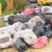 Rubbish is piling up on city streets