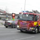 Buckinghamshire Fire and Rescue Service release an injured man and woman following a collision on the M1 in Milton Keynes
