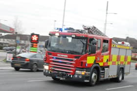 Buckinghamshire Fire and Rescue Service release an injured man and woman following a collision on the M1 in Milton Keynes