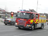 Buckinghamshire Fire and Rescue Service release an injured man and woman following a collision on the M1 in Milton Keynes