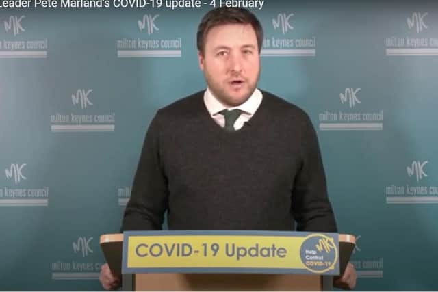 Councillor Peter Marland is still concerned with Milton Keynes' coronavirus rate