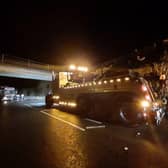 Thames Valley Police announced the closure of the A509 Chichley to Olney following this collision