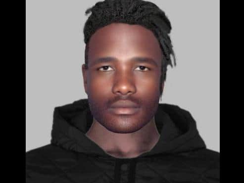 Police want to speak to a man fitting this description in connection to an attempted burglary in Milton Keynes