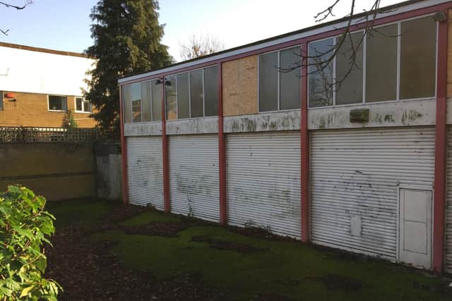 Boarded up and battered, Galley Hill Community Centre