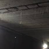 The icicles under bridges could fall on members of the public
