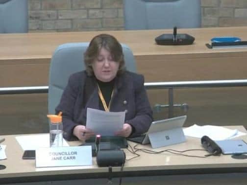 Cllr Jane Carr chaired the meeting