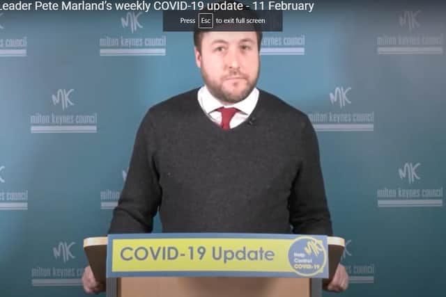 Milton Keynes Councillor Peter Marland raises concerns about the coronavirus case rate among working men