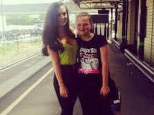 Jade Croucher with Leah in happier times