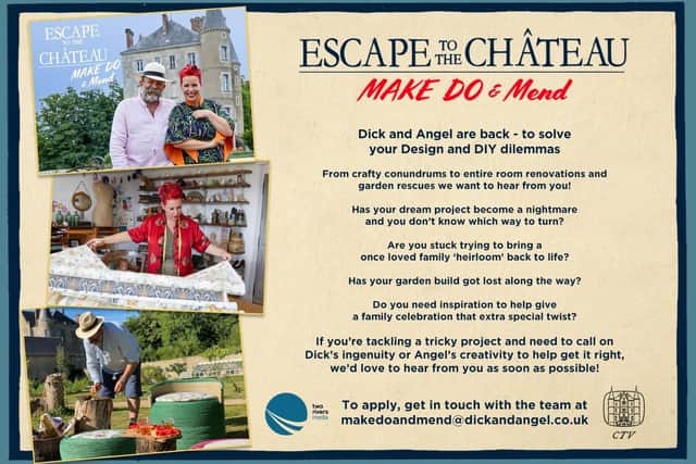 Escape to the Chateau: Make Do And Mend, needs Milton Keynes citizens to get involved with filming for the next series