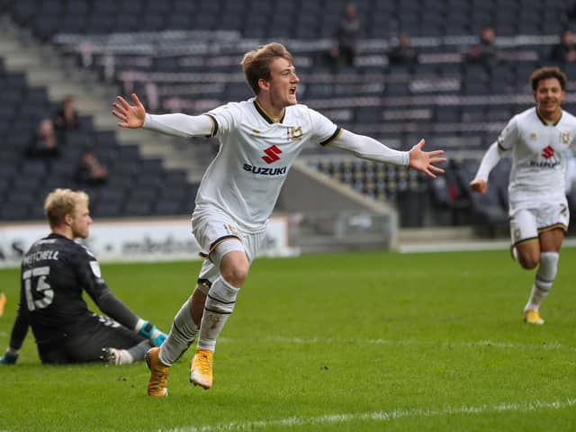 Charlie Brown scored his first Dons goal on Saturday