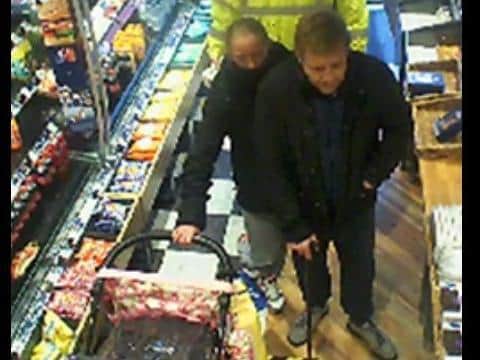 Thames Valley Police want to speak to this pair in connection to a theft in Bletchley in December 2020
