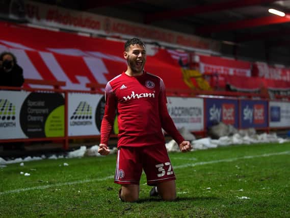 Dion Charles scored twice against Dons in December