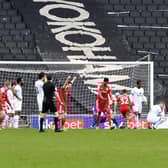 Accrington equalised within seven minutes of Dons going 2-0 up