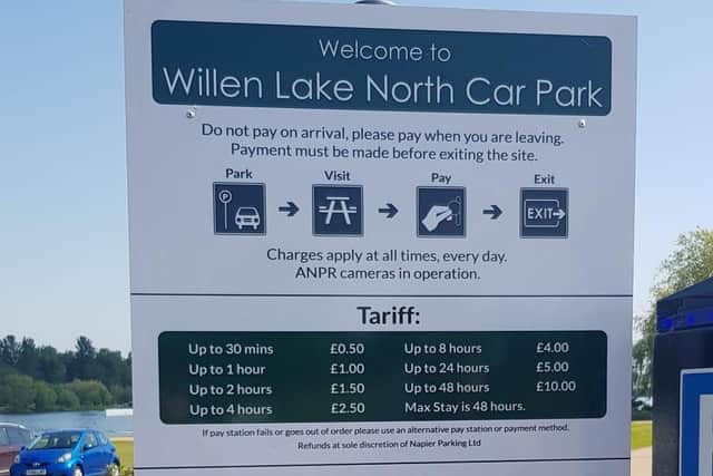 Willen Lake car park