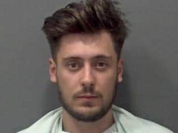 Adam Pennington, 23, from Leighton Buzzard pleaded guilty to robbery, possession of an offensive weapon and driving offences.