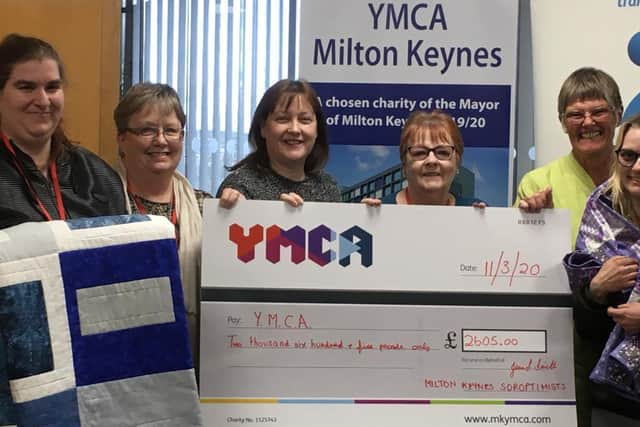 Mk Soroptimists help the YMCA