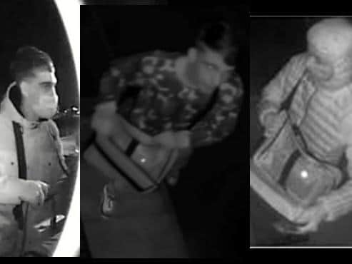 Thames Valley Police want to speak to these three men in connection to an attempted car theft in Milton Keynes