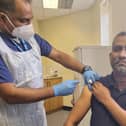 Cllr Khan receives his Covid vaccine