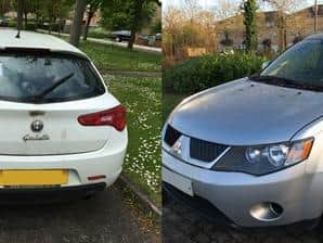 A man from Milton keynes was fined £3,000 after dumping these two vehicles illegally