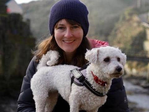 Sam and her dog Flo