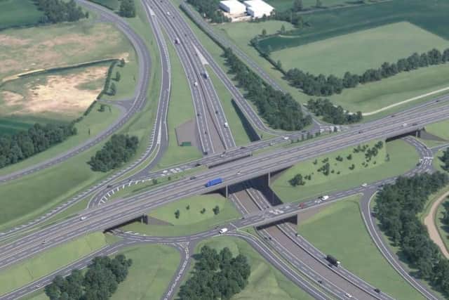 Once complete, the Black Cat roundabout in Bedfordshire will have three tiers