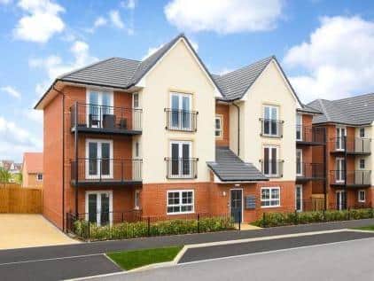 Flats in Cicero Crescent on Fairfields - the most popular place to buy last year. Photo: Rightmove