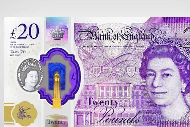 A genuine £20 note