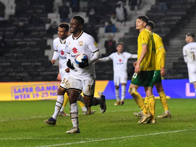 Kieran Agard scored twice against Norwich U21s - his only appearance of the season