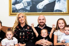 Tyson fury with his family
