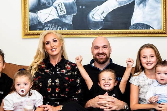 Tyson fury with his family