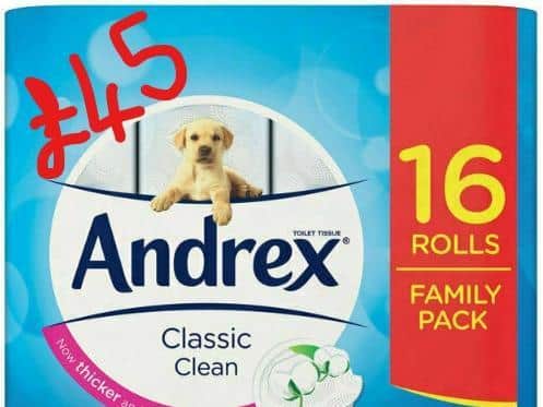 The greedy eBayer wants 45 for 16 toilet rolls