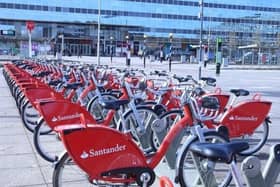 The bikes have all been removed