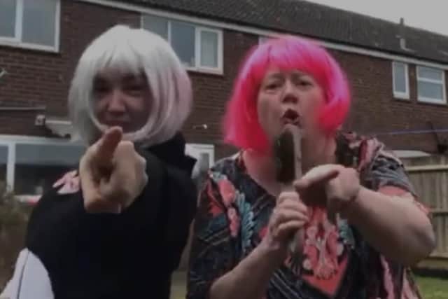 Is that Monica and Rachel!? Caring teachers show their fun side singing Friends theme tune in video message to pupils