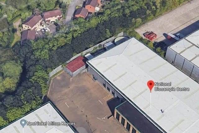 An aerial view