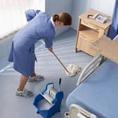 Hospital cleaners are among the low paid