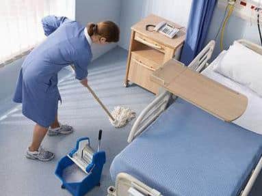 Hospital cleaners are among the low paid