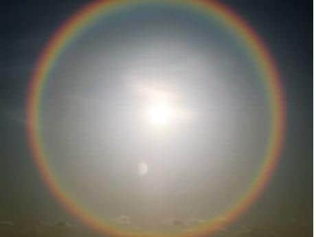 A full circle rainbow is a rare sight