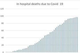 The hospital covid-19 death rate slowed to zero recently