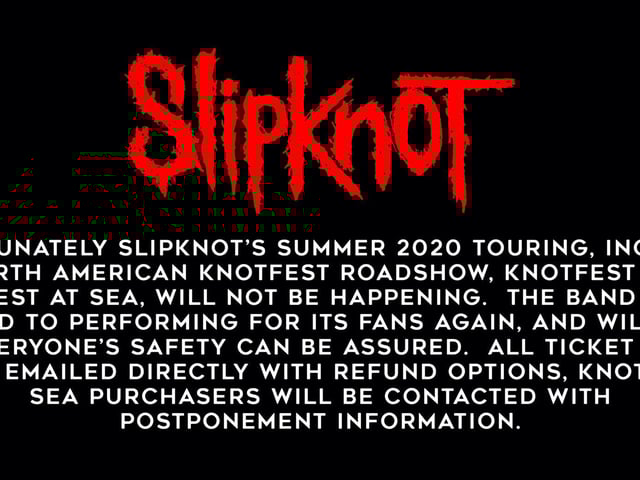 Slipknot have issued a statement about this cancellation of Knotfest.