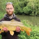 Jonny Taylor with 13lb 'first day back' Tear Drops carp