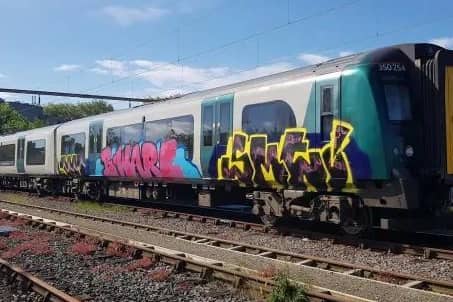 The latest graffiti attack hit trains used on services from Milton Keynes