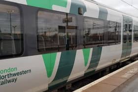 A normally packed Milton Keynes commuter train had just two passengers on board