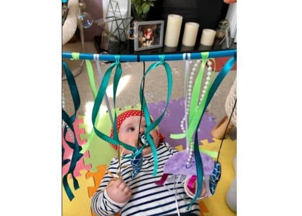 Baby Sensory classes take place on Zoom