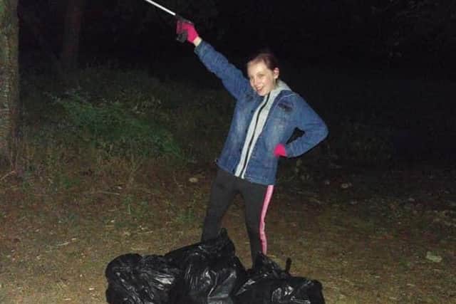 Kimi collected six bags of rubbish on Wednesday and then the same amount on Thursday