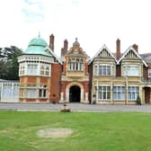 The iconic manor house at Bletchley Park
