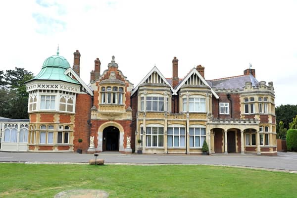 The iconic manor house at Bletchley Park