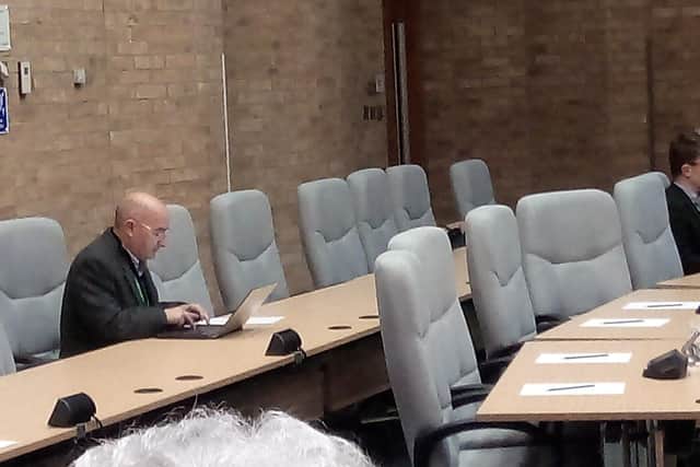 Marc Dorfman pictured at a council meeting