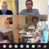 The committee meeting was held online