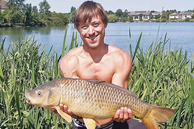 SUNSHINE, blue waters and carp  almost as good as southern France for Bradley Cooper on Furzton