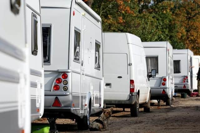 Unauthorised encampments were moved on as normal